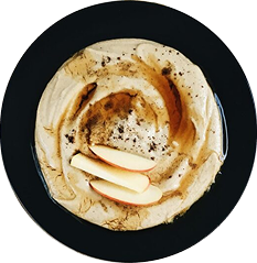 Apple Slices + Hummus