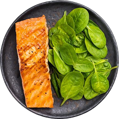 Steamed Salmon + Greens