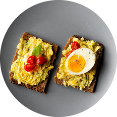 Eggs + GF Toast