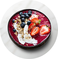 Oatmeal with Berries + Chia