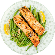 Baked Cod + Green Beans