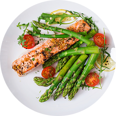 Salmon + Roasted Vegetables